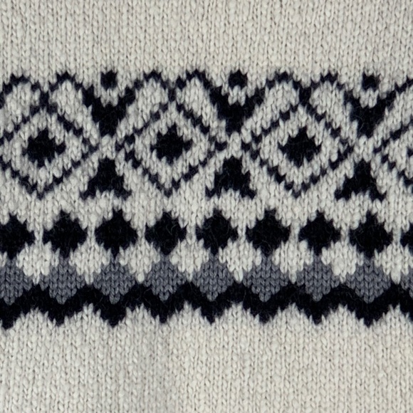 Nili Lotan Fair Isle Nordic Knit Open Cardigan Sweater Alpaca Wool Blend Size M - Picture 7 of 10